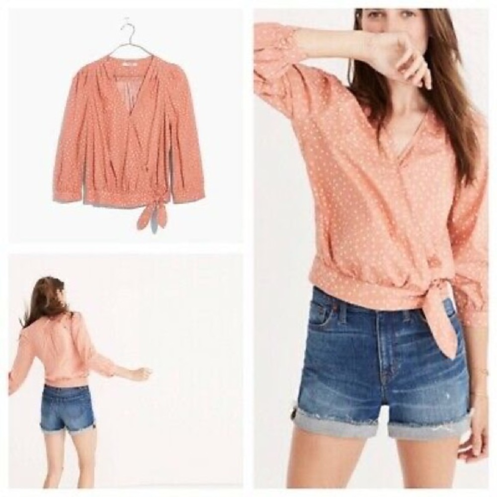 Madewell Star Scatter Wrap Top - Picture 2 of 6